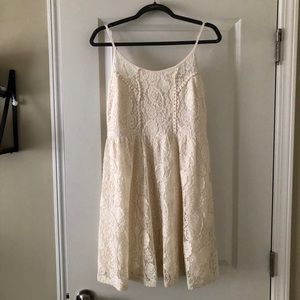 Cream Lace Dress